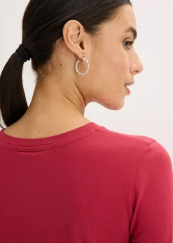 T-shirt manches longues en coton extensible