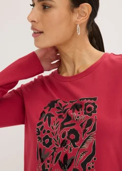 T-shirt manches longues en coton extensible