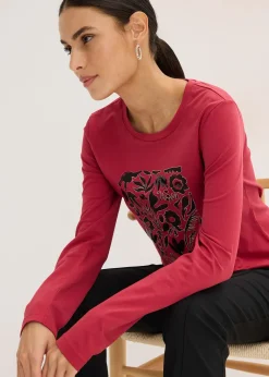 T-shirt manches longues en coton extensible