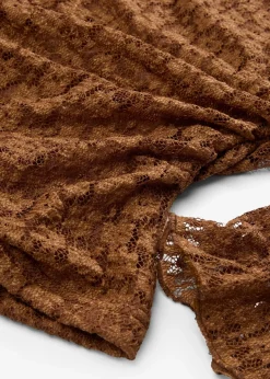 T-shirt manches longues en dentelle