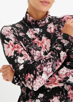 T-shirt manches longues en viscose douce et extensible