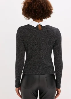 T-shirt manches longues en coton mélangé