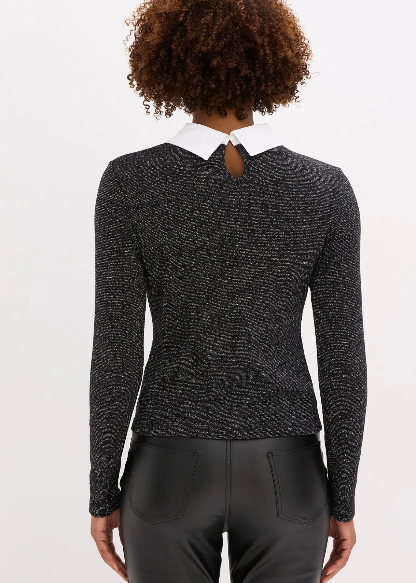 T-shirt manches longues en coton mélangé