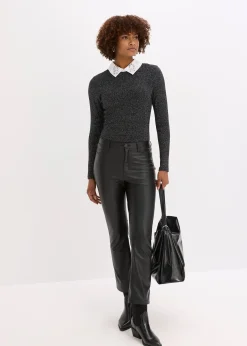 T-shirt manches longues en coton mélangé