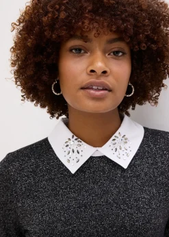 T-shirt manches longues en coton mélangé