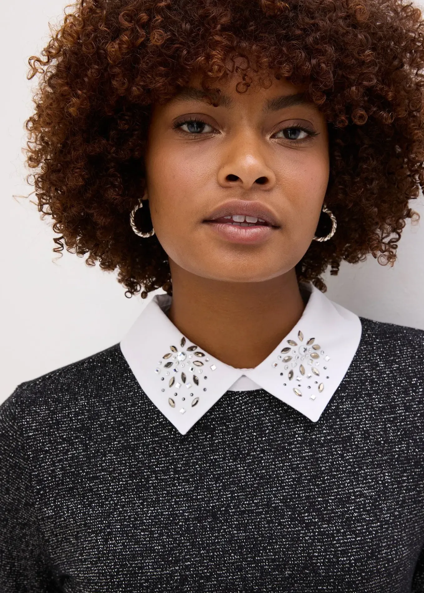 T-shirt manches longues en coton mélangé