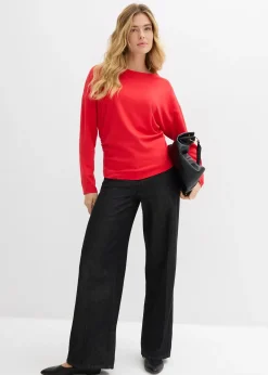 T-shirt manches longues en Punto di Roma confortable