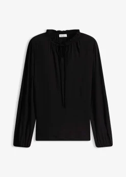 T-shirt manches longues en viscose extensible