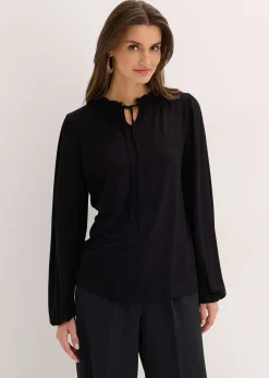 T-shirt manches longues en viscose extensible