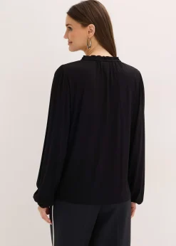 T-shirt manches longues en viscose extensible