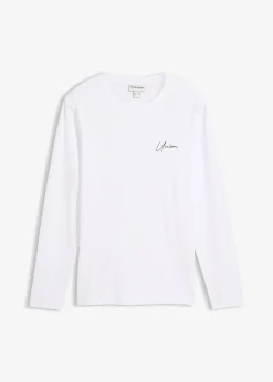 T-shirt manches longues en coton extensible, slim