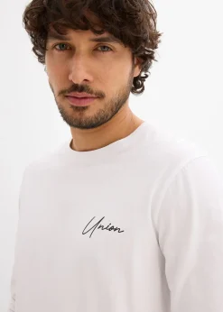 T-shirt manches longues en coton extensible, slim