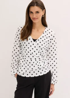 T-shirt manches longues en jersey texturé