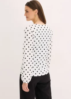 T-shirt manches longues en jersey texturé