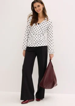 T-shirt manches longues en jersey texturé