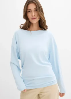 T-shirt manches longues en Punto di Roma confortable