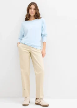 T-shirt manches longues en Punto di Roma confortable