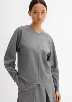 T-shirt manches longues en Punto di Roma confortable