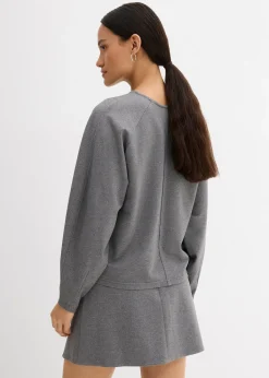 T-shirt manches longues en Punto di Roma confortable