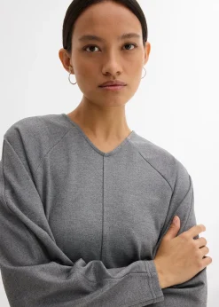 T-shirt manches longues en Punto di Roma confortable