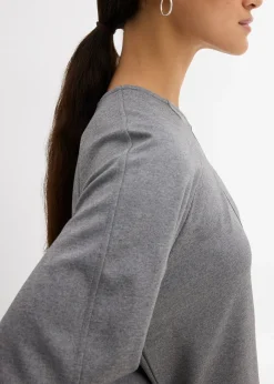 T-shirt manches longues en Punto di Roma confortable