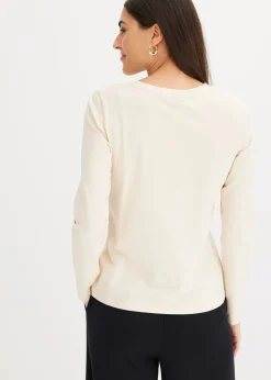 T-shirt manches longues en coton extensible