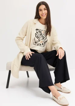 T-shirt manches longues en coton extensible