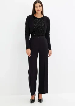 T-shirt manches longues en mesh brillant