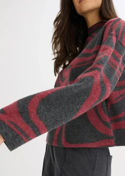 T-shirt manches longues en tissu côtelé douillet