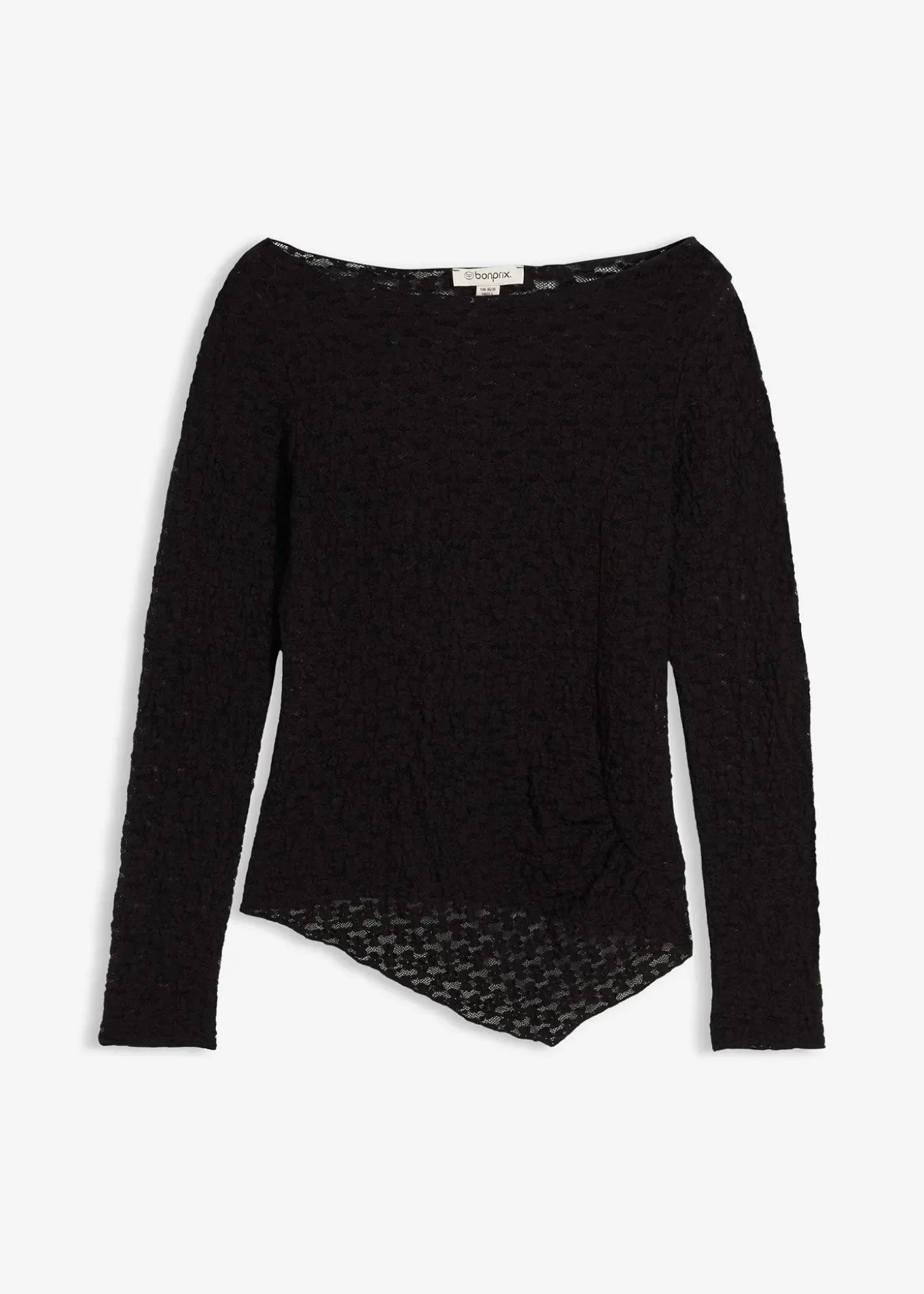 T-shirt manches longues en dentelle