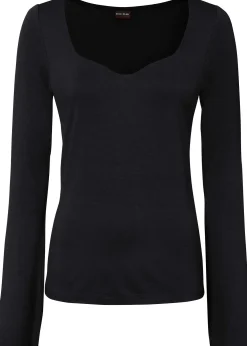 T-shirt manches longues en viscose extensible