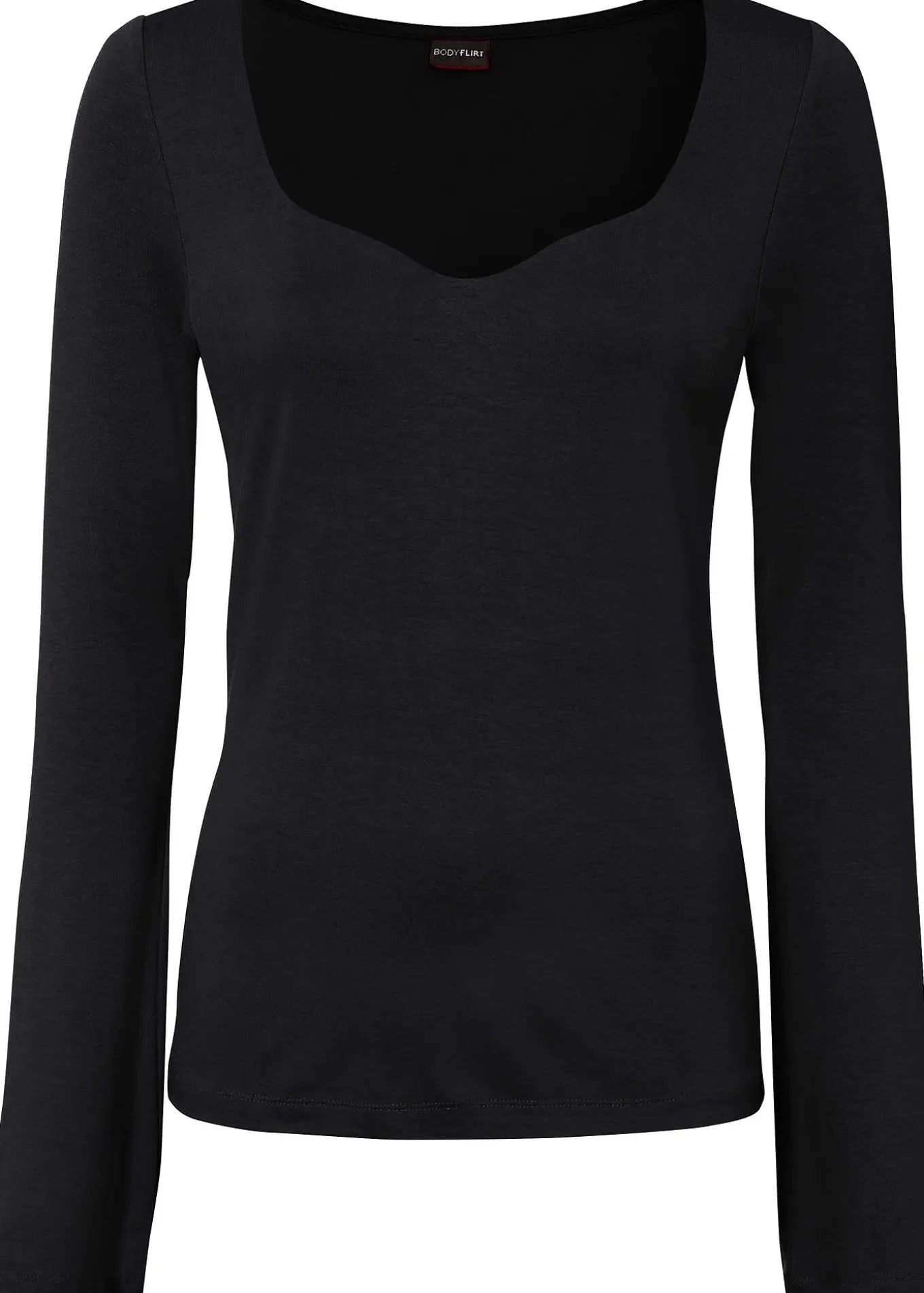 T-shirt manches longues en viscose extensible