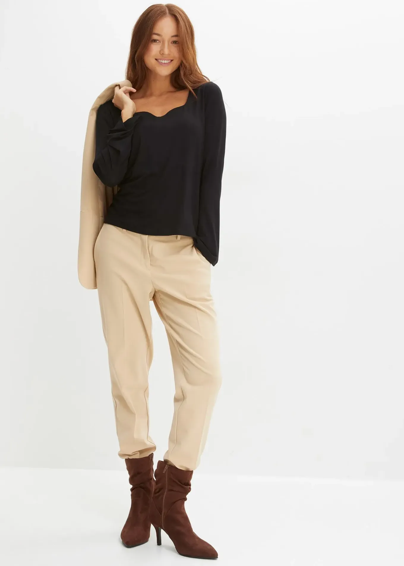 T-shirt manches longues en viscose extensible