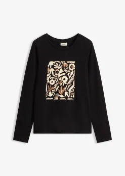 T-shirt manches longues en coton extensible