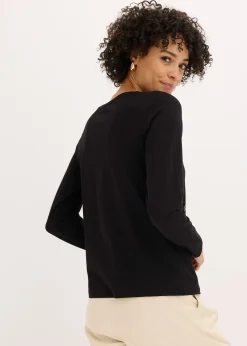 T-shirt manches longues en coton extensible