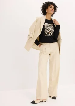 T-shirt manches longues en coton extensible