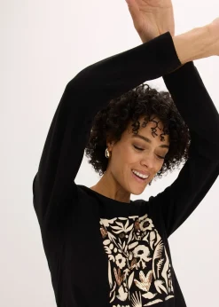 T-shirt manches longues en coton extensible