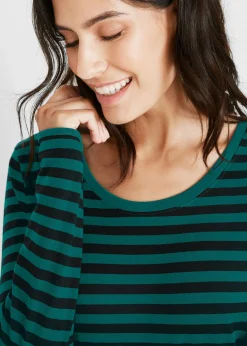 T-shirt manches longues en coton extensible