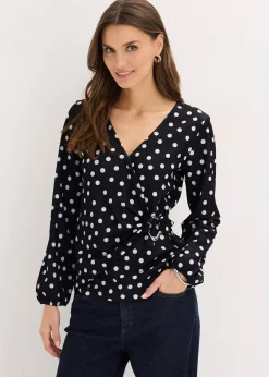 T-shirt manches longues en jersey texturé