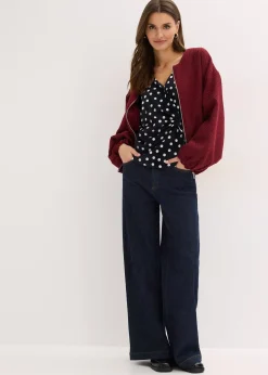 T-shirt manches longues en jersey texturé