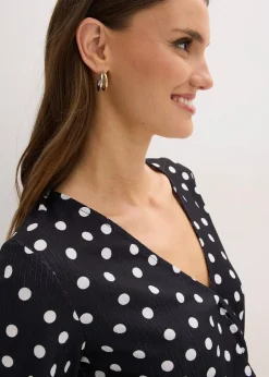 T-shirt manches longues en jersey texturé