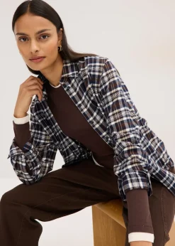 T-shirt manches longues en coton mélangé