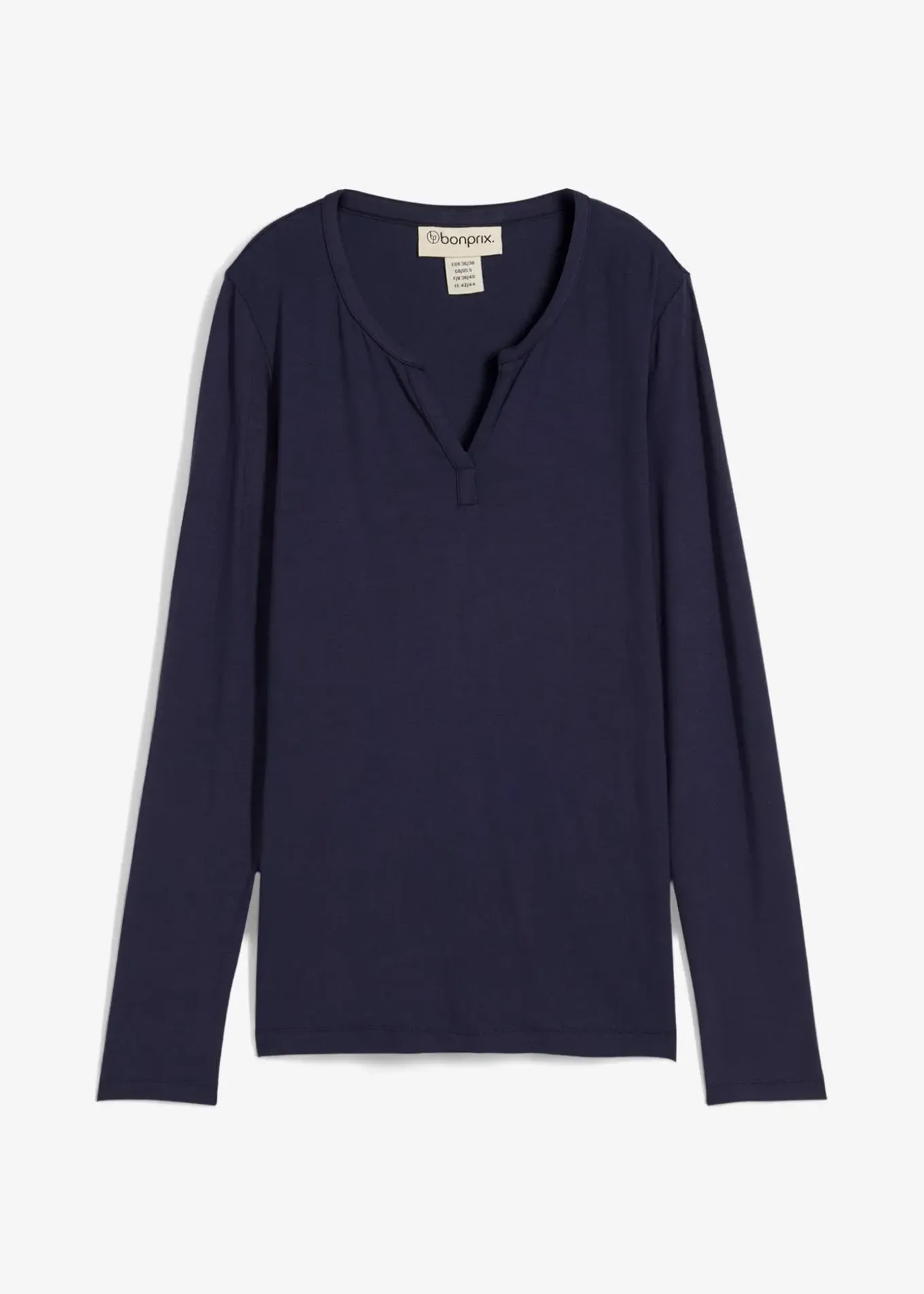 T-shirt manches longues en viscose extensible