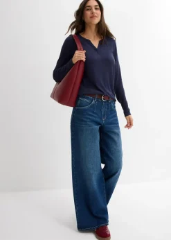 T-shirt manches longues en viscose extensible