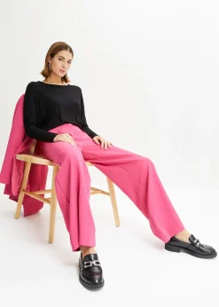 T-shirt manches longues en viscose douce et extensible