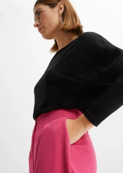 T-shirt manches longues en viscose douce et extensible