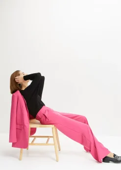 T-shirt manches longues en viscose douce et extensible