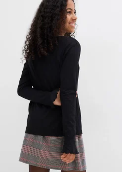 T-shirt manches longues en coton extensible