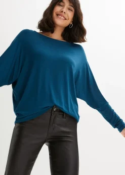 T-shirt manches longues en viscose douce et extensible