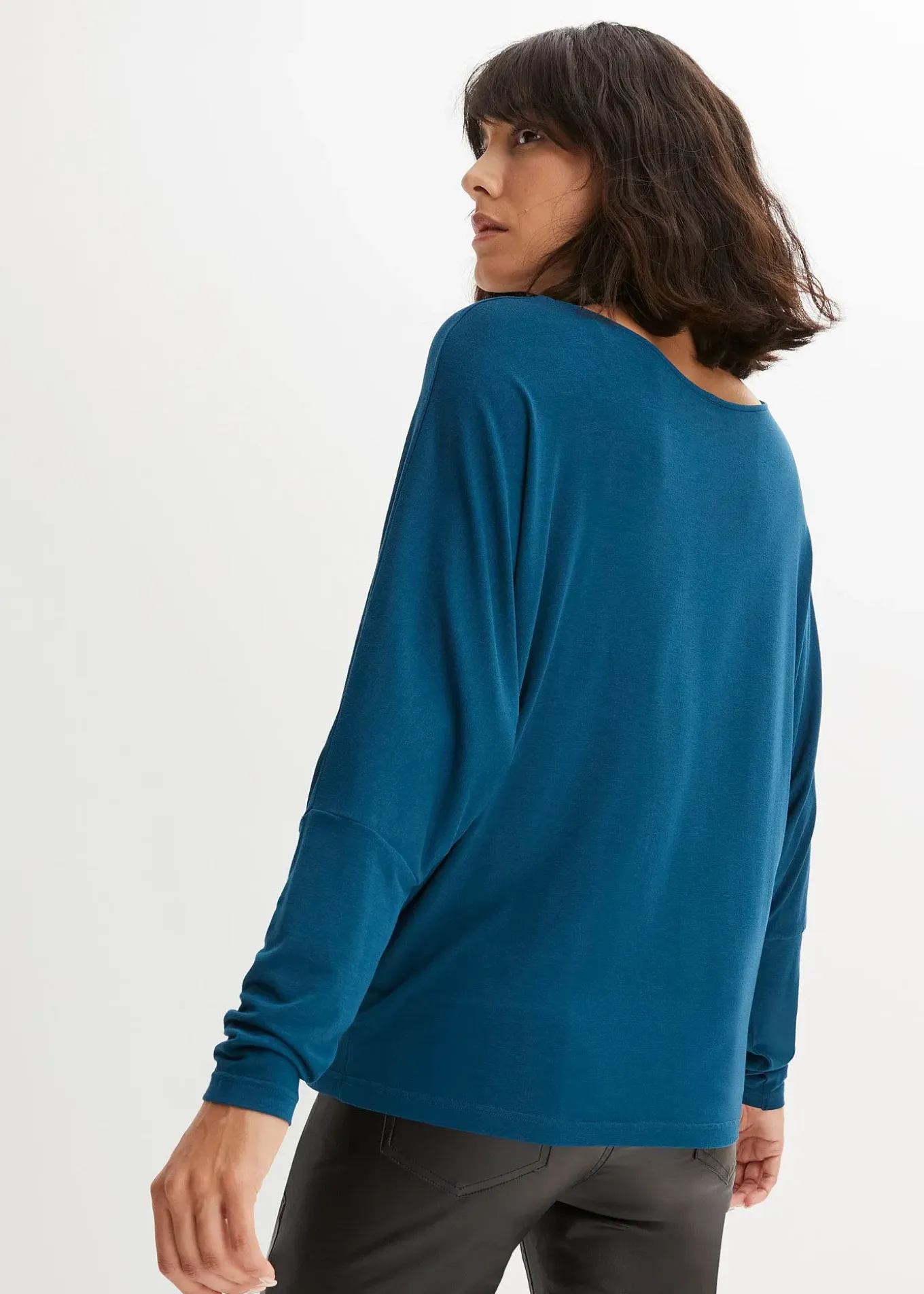 T-shirt manches longues en viscose douce et extensible